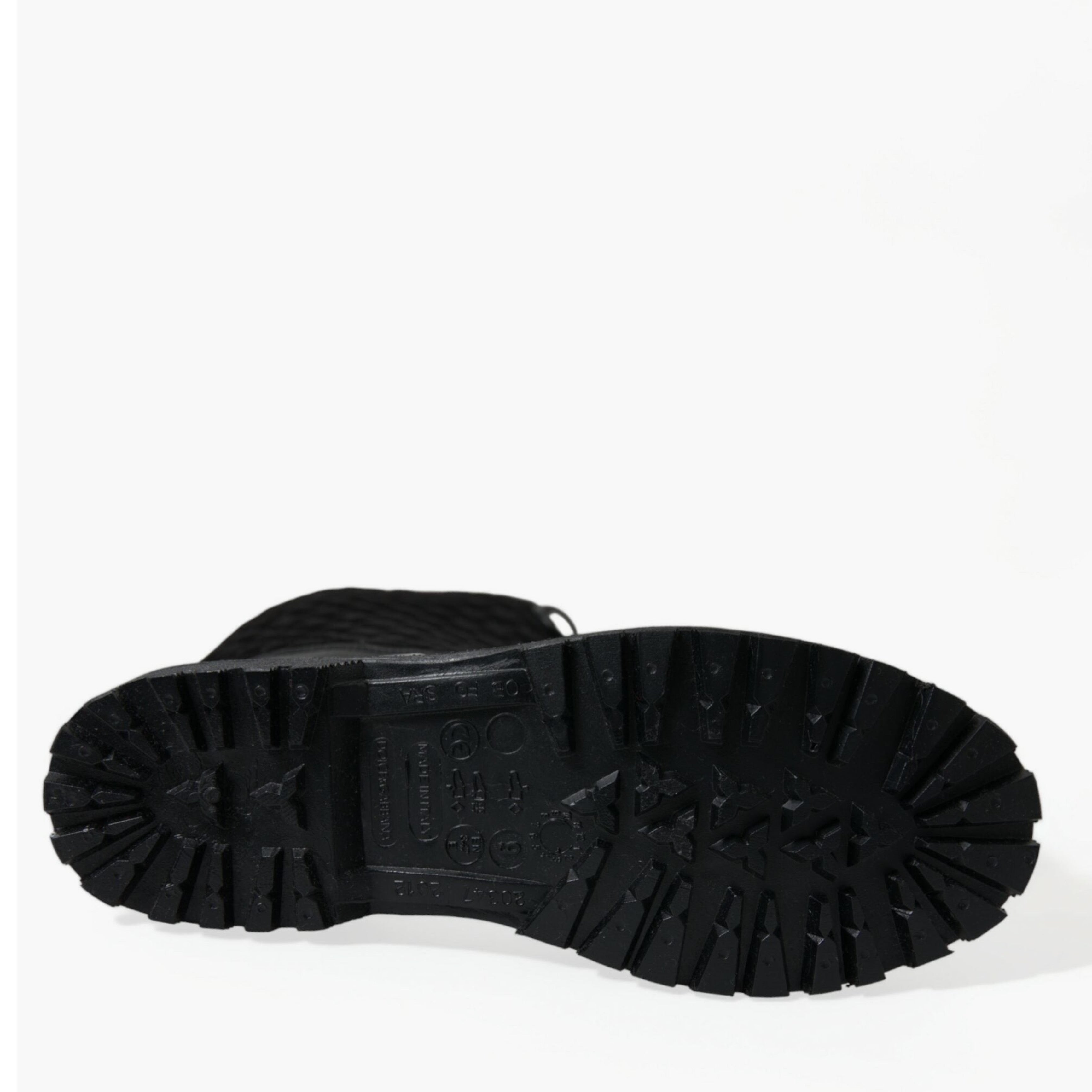 Мъжки луксозни ботуши за дъжд в черно с връзки DOLCE & GABBANA
Men’s Luxury Black Quilted Lace-up Rain Boots