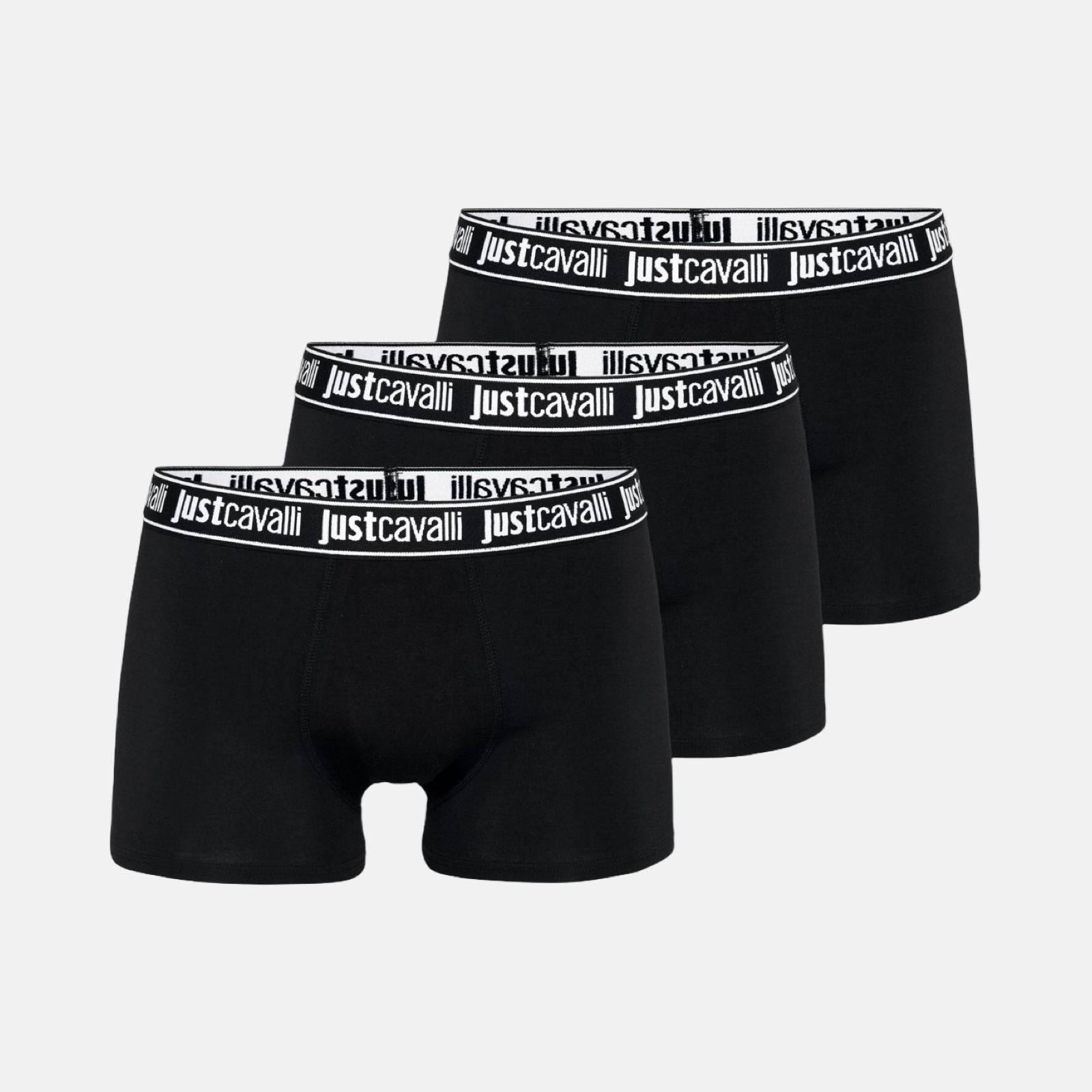 Мъжки боксерки Just Cavalli Men 3-pack Boxers 80OAJU02 CJUT2 899 Front View