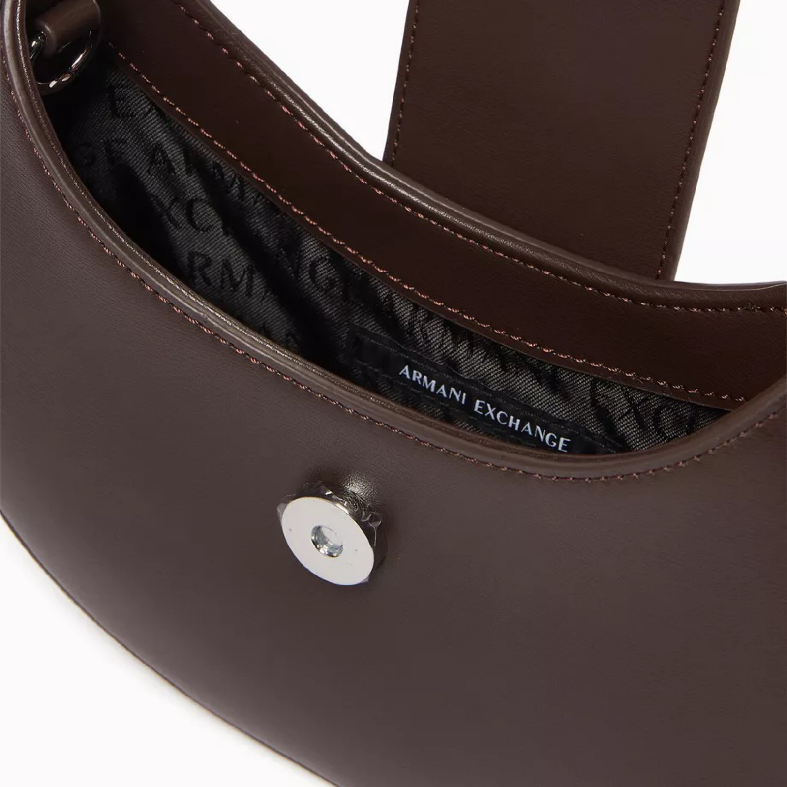 Дамска кафява чанта Armani Exchange Women Shoulder Bag XW002566 AF12039 U6018 Inside View