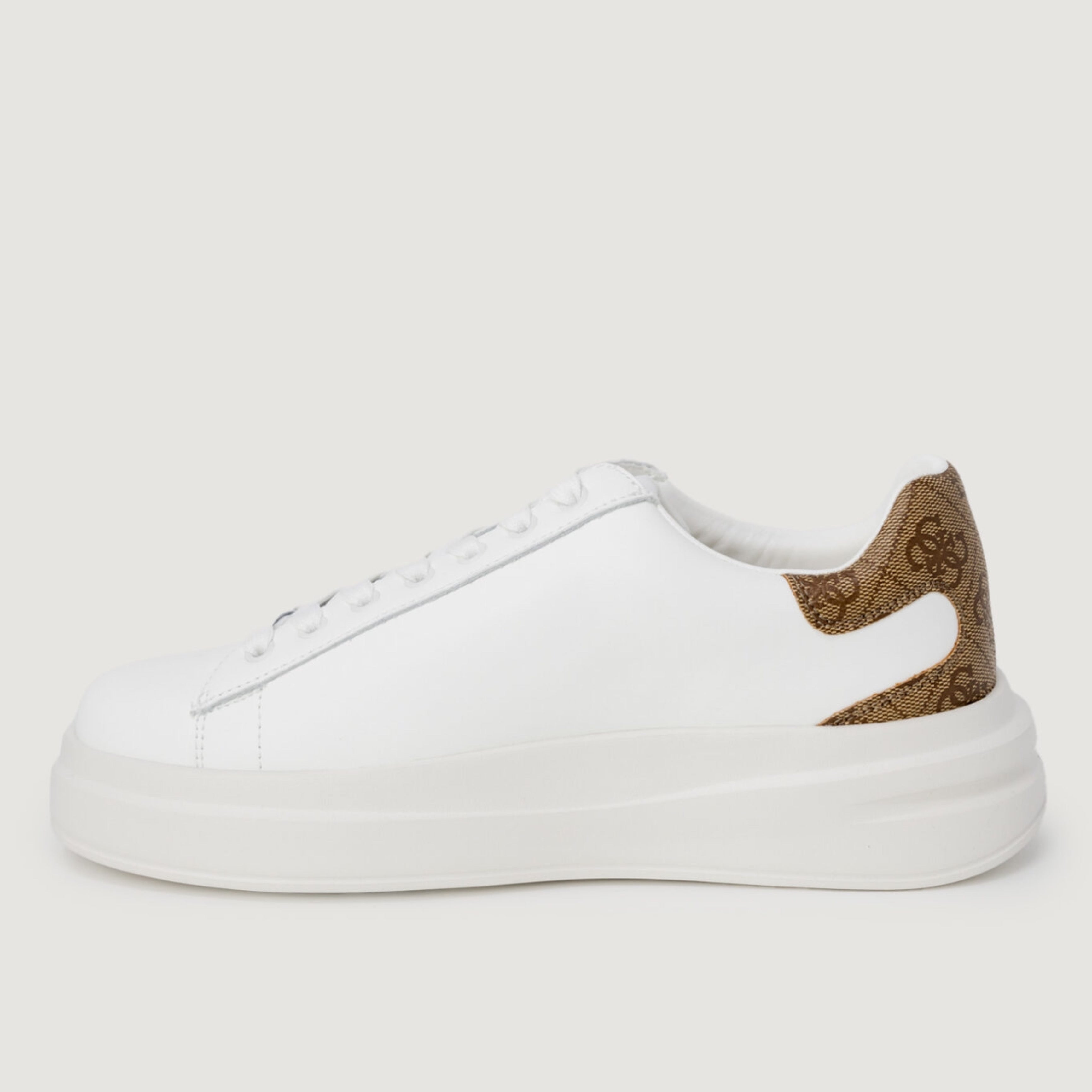 Дамски бели кецове Guess Women Sneakers FLJELB FAL12 WHBEI Medial View