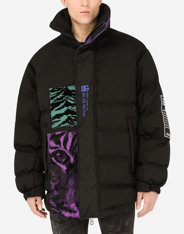 Мъжко луксозно пухено яке в черно DOLCE & GABBANA Men’s Luxury Black Puffer Jacket