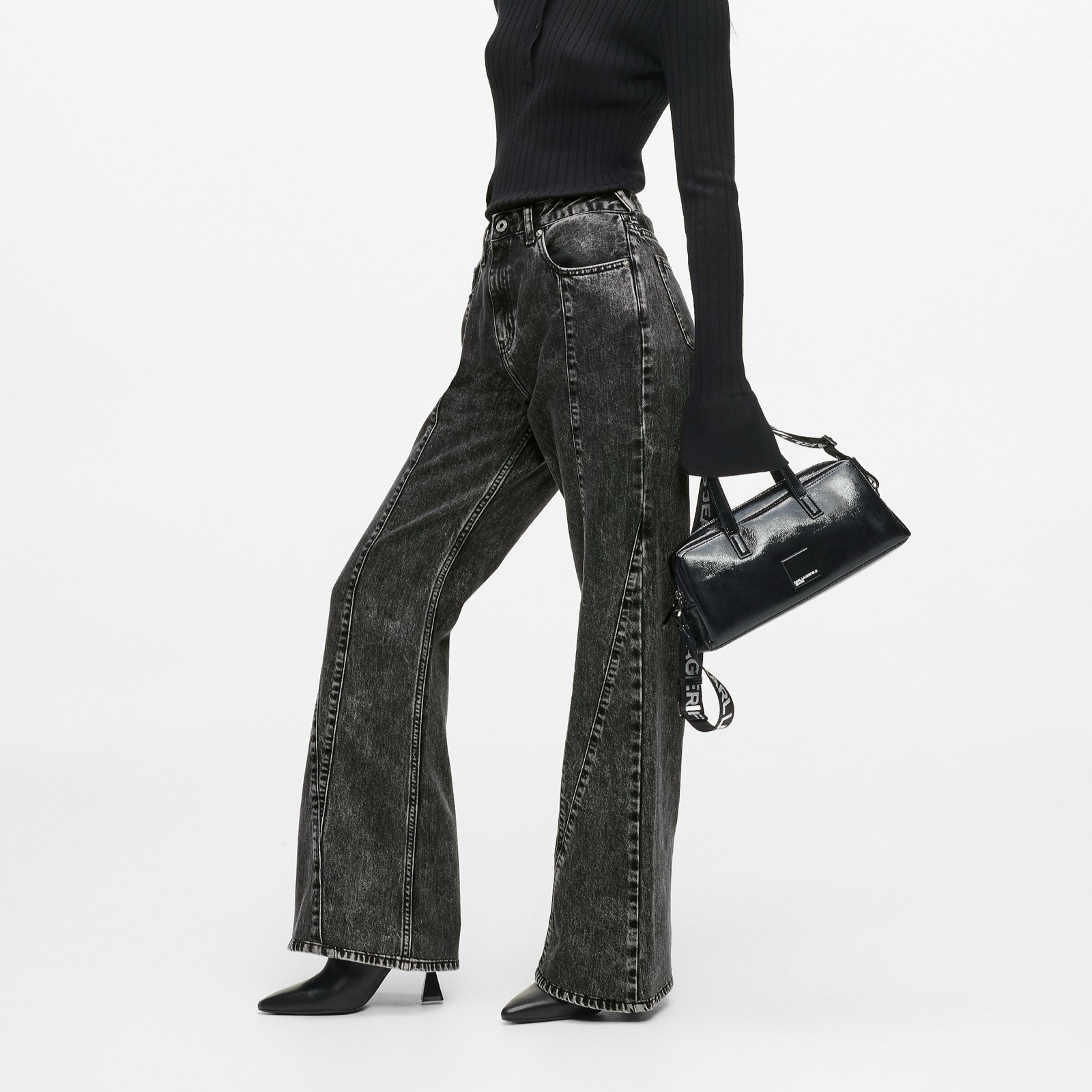 Дамски дънки Karl Lagerfeld Jeans Women Jeans B1W10083 1GD Side View