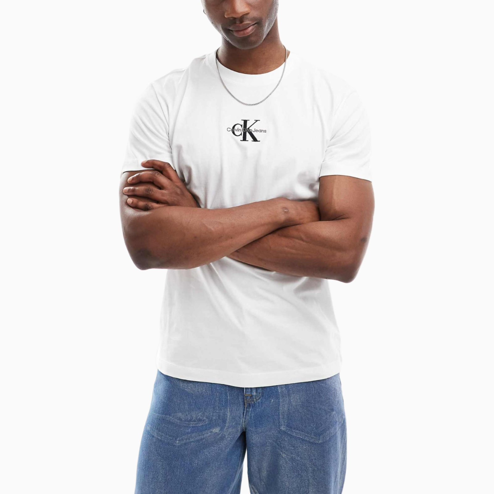 Мъжка бяла тениска Calvin Klein Jeans J30J325649