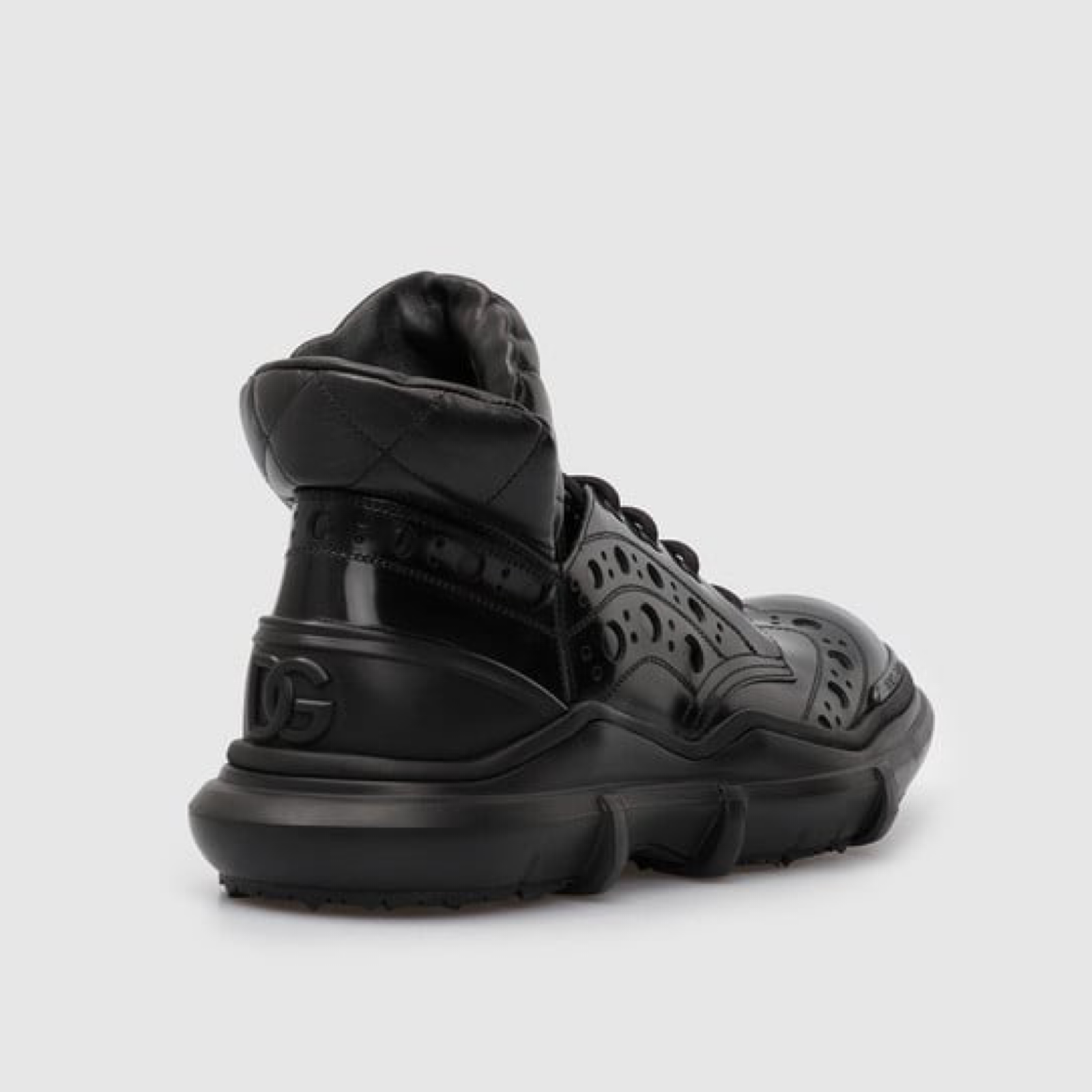 Dolce & Gabbana Vintage Leather Men Ankle Boots A10701 AQ380 MV7336 Heel View