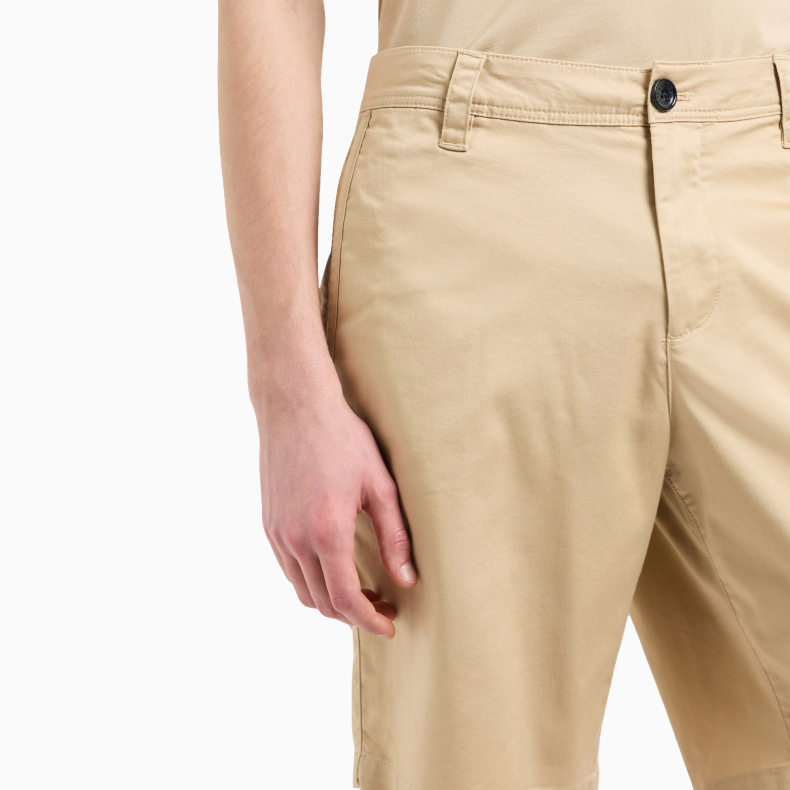 Мъжки бежови къси панталони Armani Exchange 8NZS42 ZN1RZ Close-Up