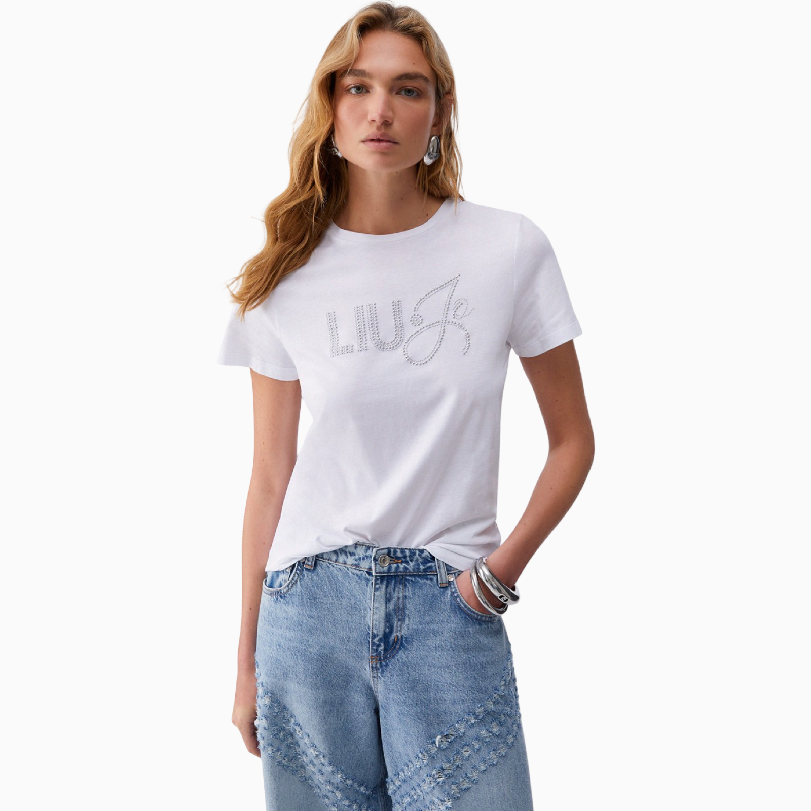 Дамска тениска Liu Jo Women T-shirt WA6491 JS923 P9353 Front View