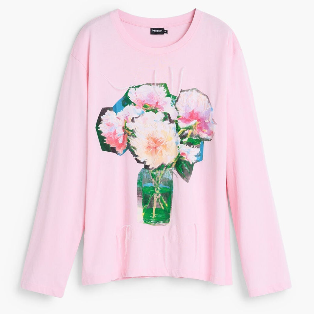 Дамска блуза Desigual women’s t-shirt  26SWTKX4 3058 Top view 