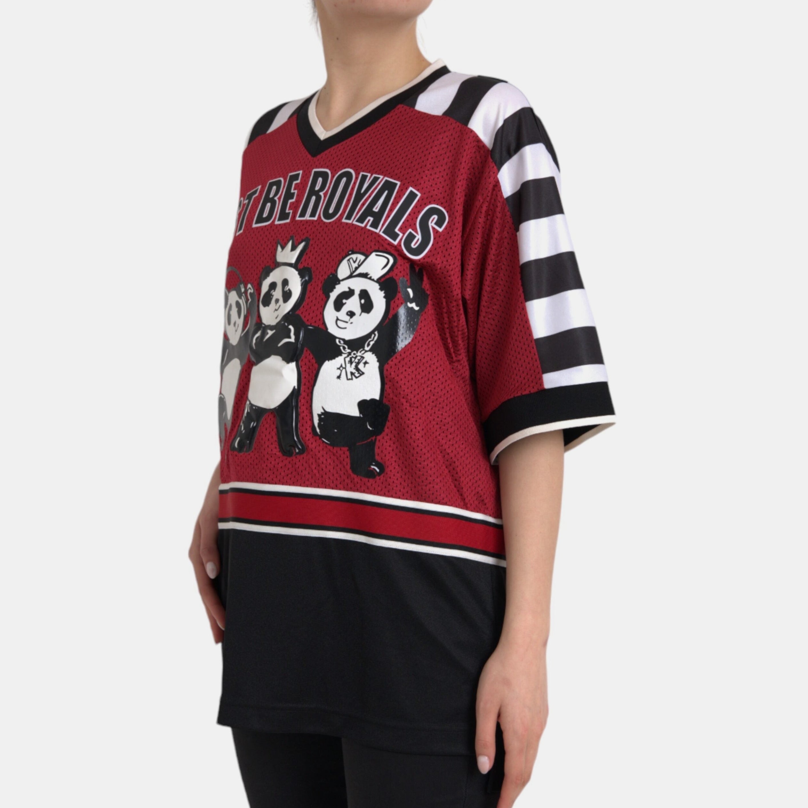 Дамска бойфренд тениска DOLCE & GABBANA Women’s Royals Panda Oversized T-shirt