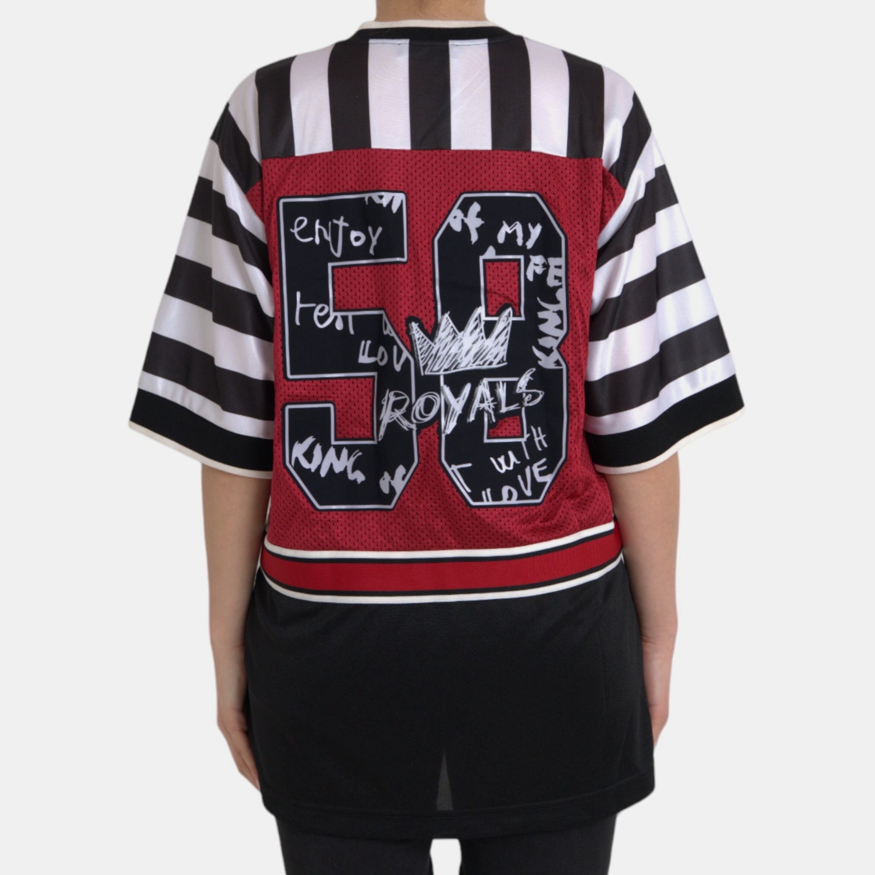 Дамска бойфренд тениска DOLCE & GABBANA Women’s Royals Panda Oversized T-shirt