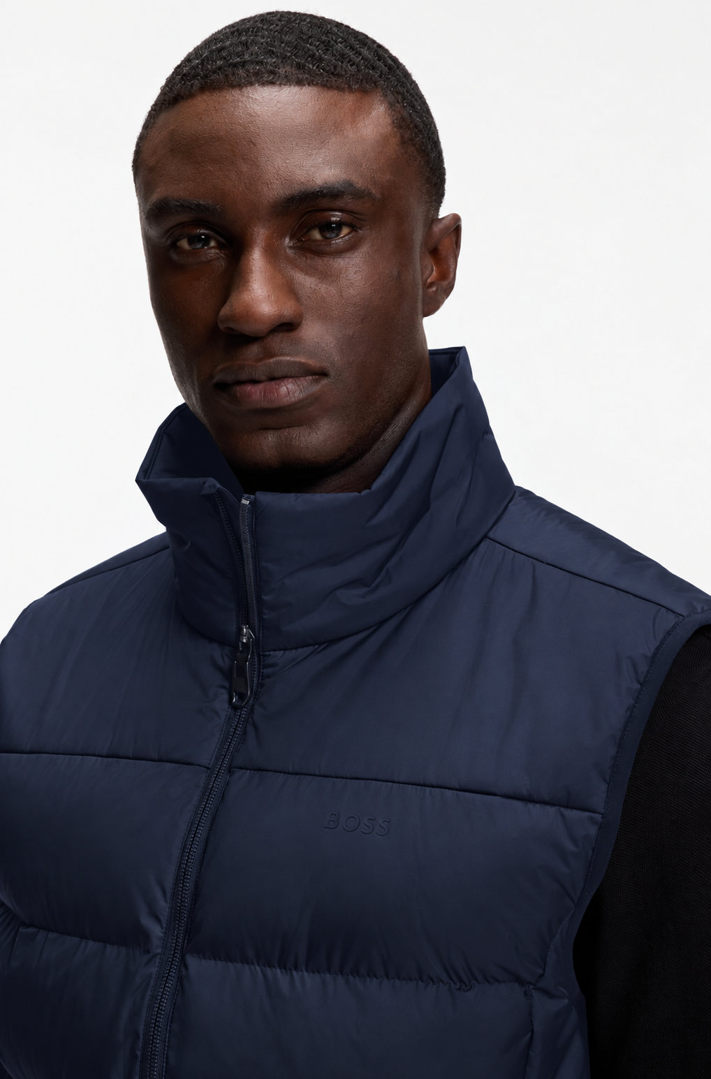 Men’s gilet Hugo Boss OW Urbanex Puffer
50565207 402 Dark Blue close up view