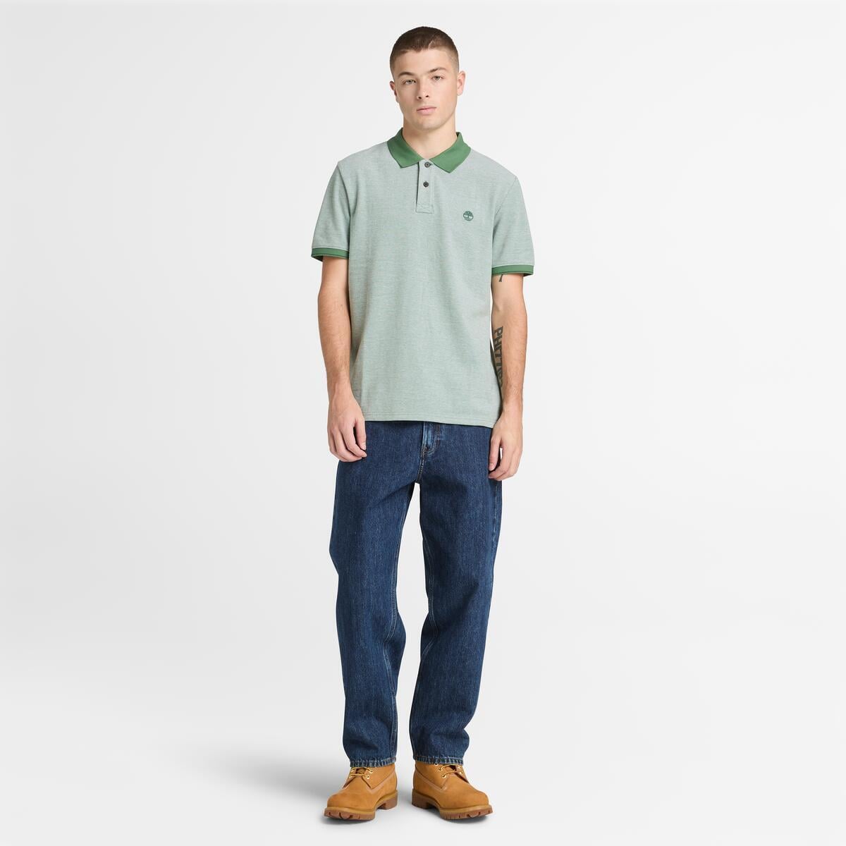 Мъжка поло тениска Men’s polo shirt Timberland
TB0A2EC2 A6X Green head to toe view