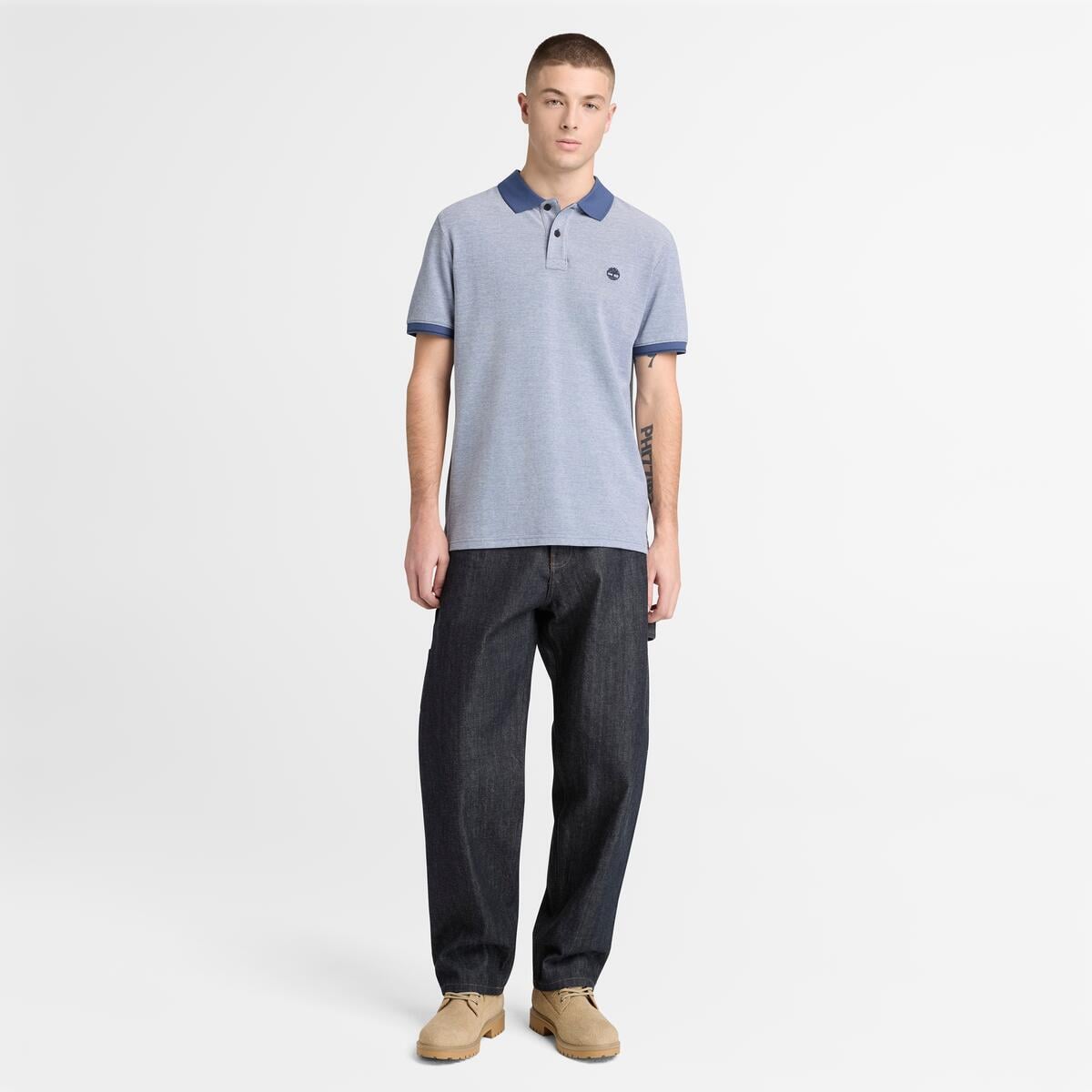 Мъжка поло тениска Men’s polo shirt Timberland
TB0A2EC2 EYO Blue head to toe view
