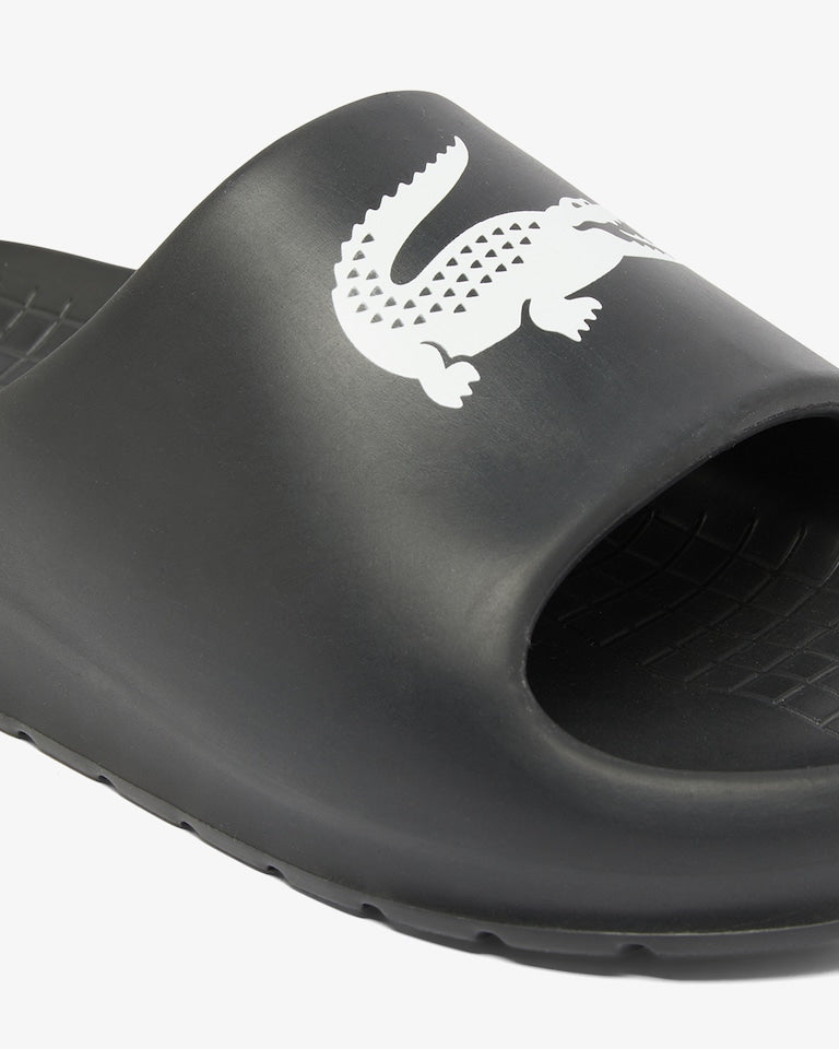 Мъжки чехли Men’s slippers Lacoste Serve Slide 2.0 48CMA0010-312 Black / White logo view