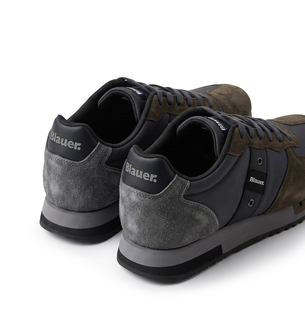 Мъжки маратонки Men’s sneakers Blauer F6QUEENS01WAX Gray / Brown heels view