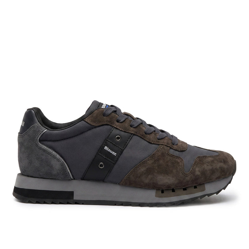 Мъжки маратонки Men’s sneakers Blauer F6QUEENS01WAX Gray / Brown lateral view