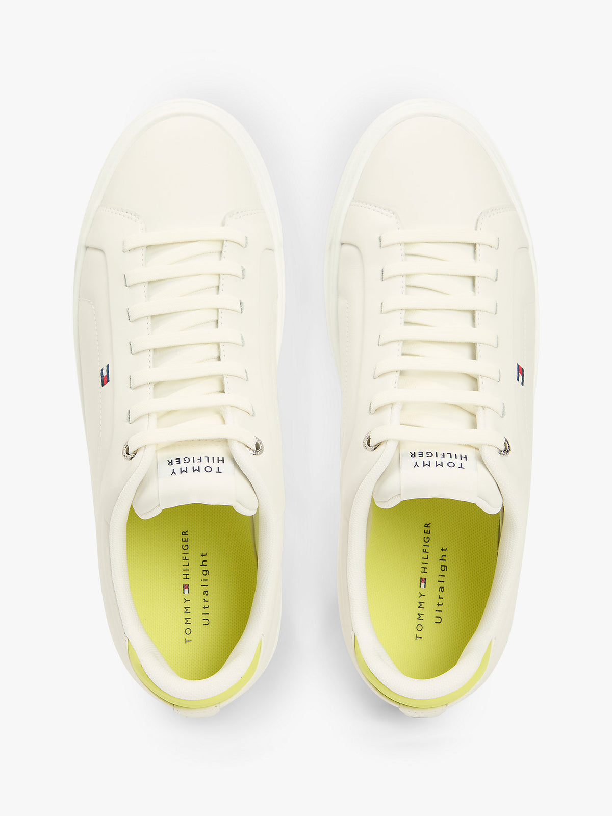 Мъжки кецове Tommy Hilfiger Icon Court FM0FM05678 LSK (бяло) Изглед отгоре