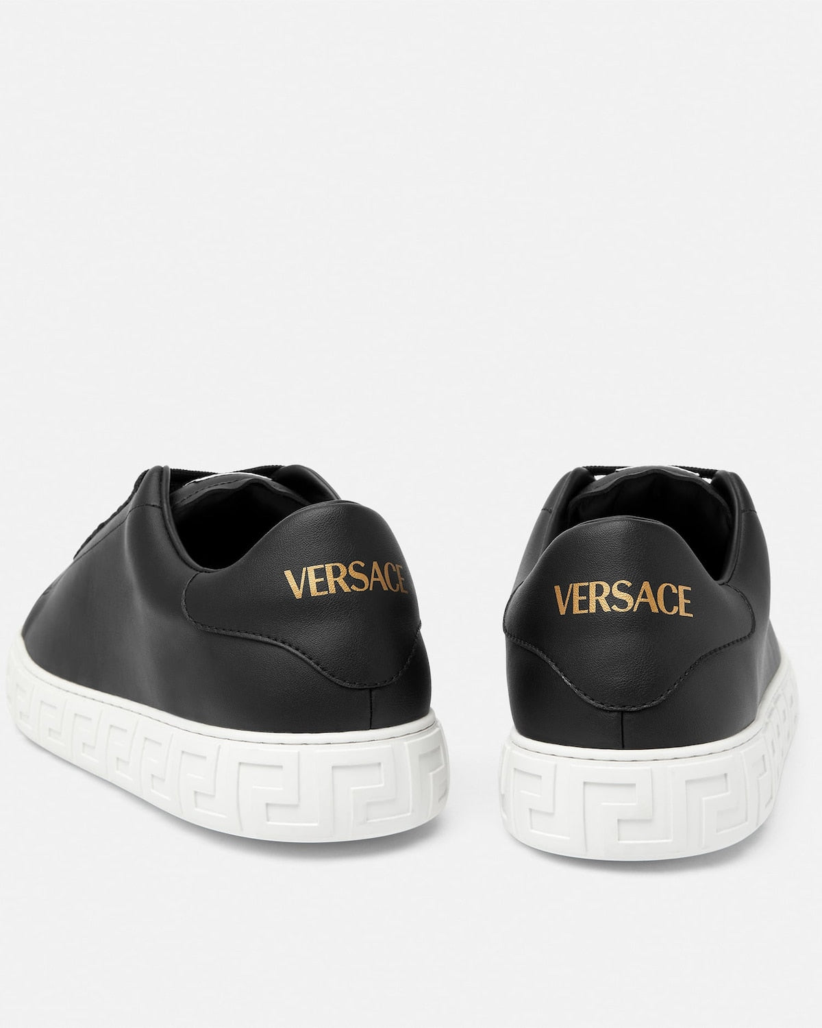 Мъжки кецове Men’s sneakers Versace Greca Nylon 1014460-1A09608-1B000 Black heels view
