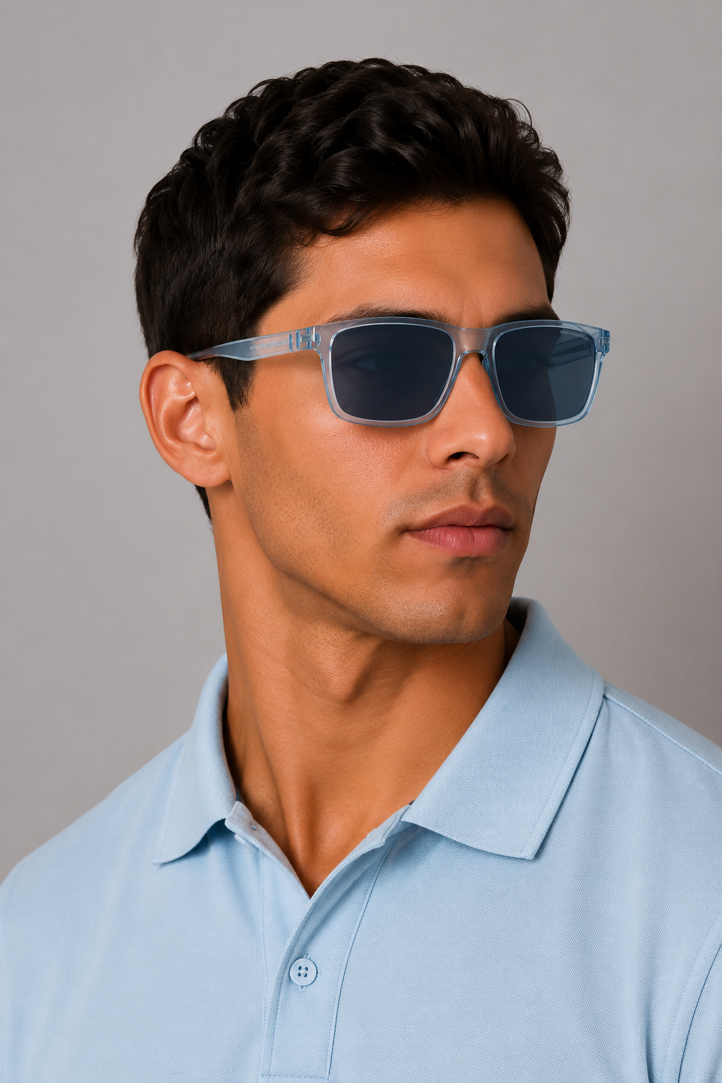 Мъжки слънчеви очила Men’s sunglasses ARMANI EXCHANGE AX4145S834555 Light Blue lifestyle view