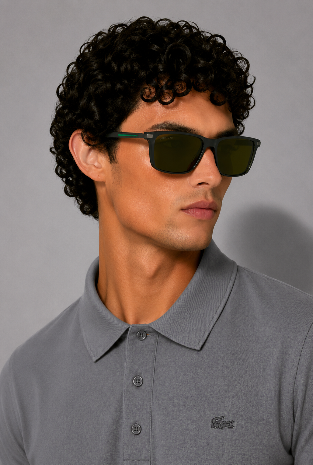 Мъжки слънчеви очила Men’s sunglasses LACOSTE L6017S 240 Gray lifestyle view