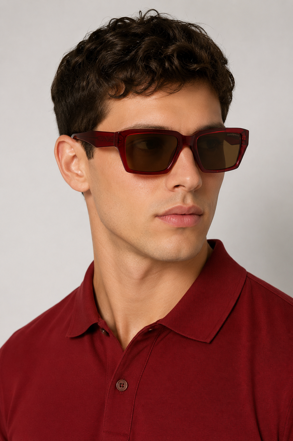 Мъжки слънчеви очила Men’s sunlgasses Emporio Armani EA4186-507573 Red lifestyle view