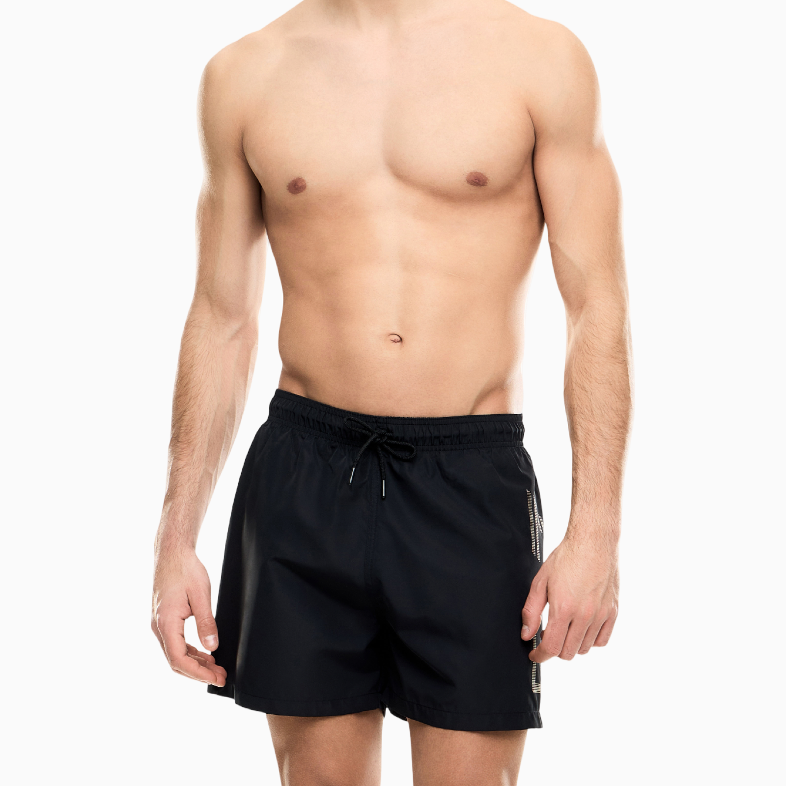 Мъжки бански Men’s swimwear EA7 Emporio Armani 7M002001 AF14497 MC026 Black front view