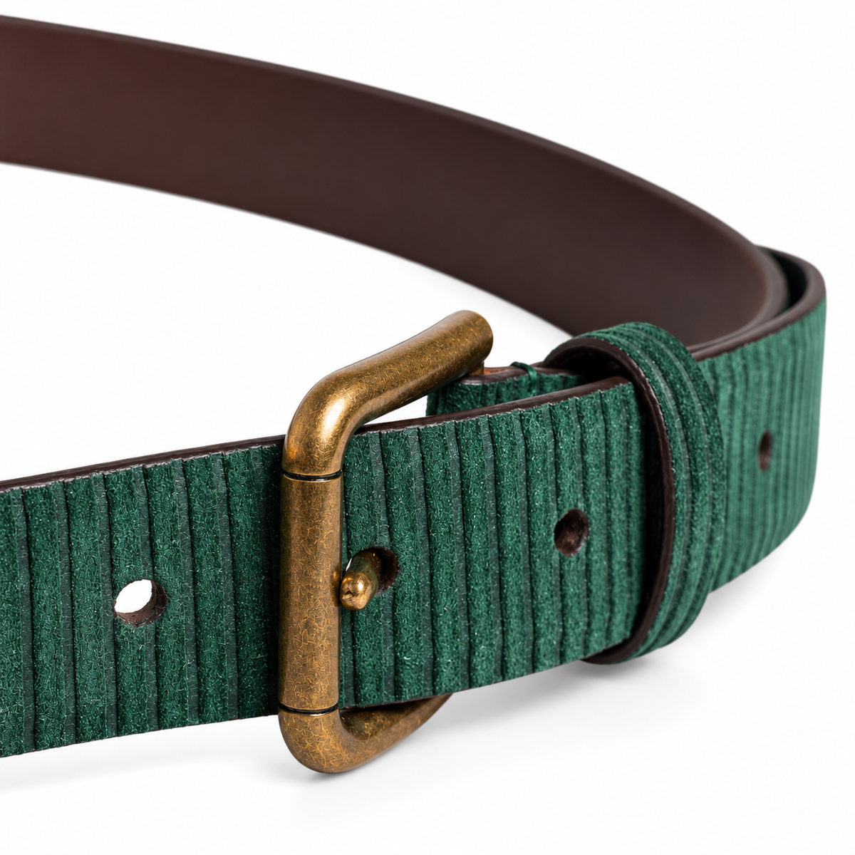 Men’s velvet belt DOLCE & GABBANA
BC4635 AW441 Green buckle view