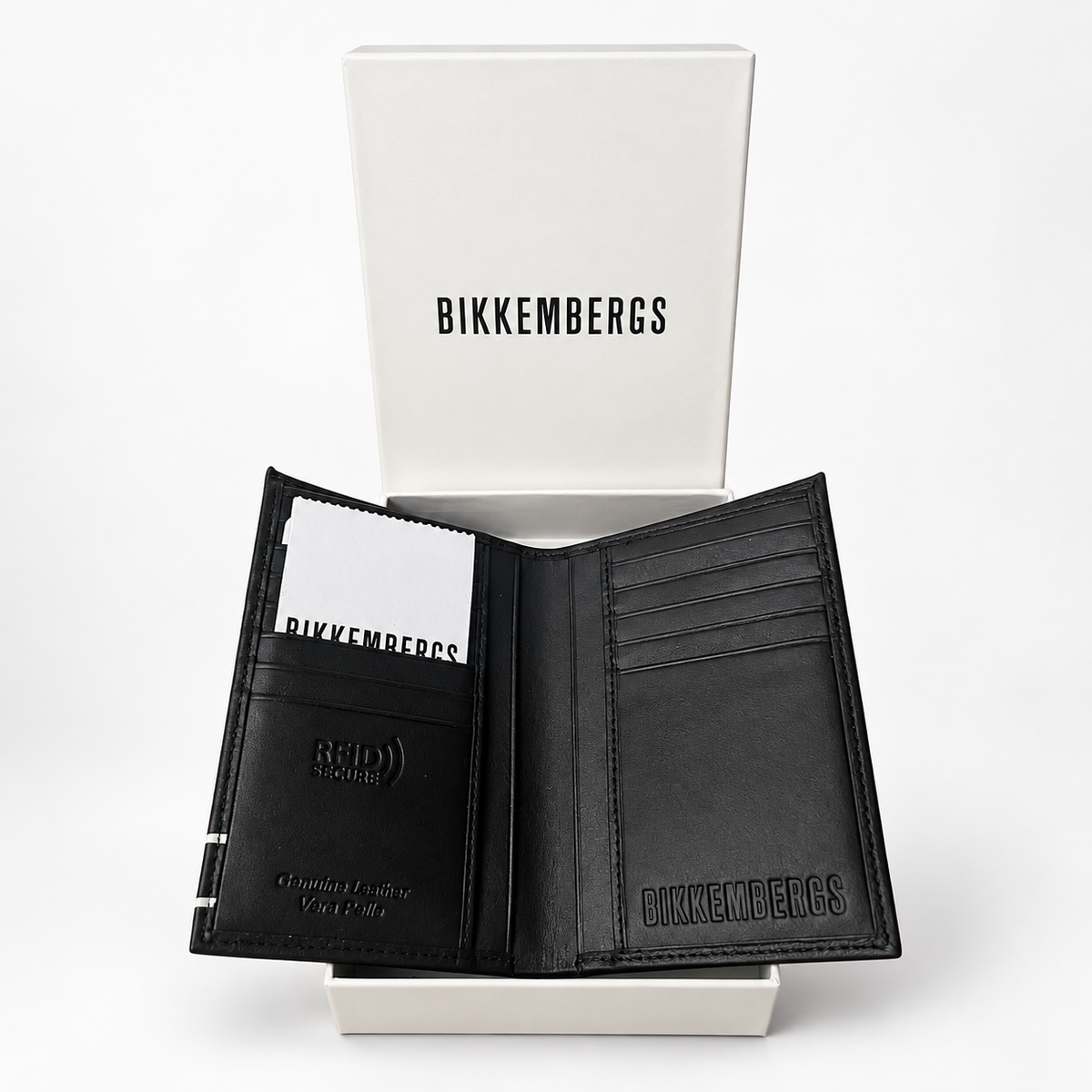 Мъжки портфейл Men's wallet Bikkembergs
E4BPME2T3083 999 Black inside view