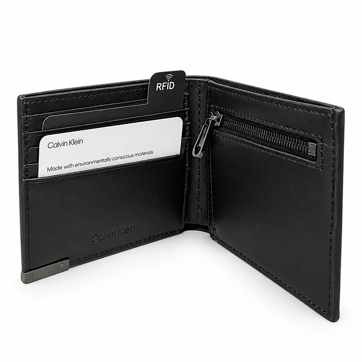 Мъжки портфейл Men's wallet Calvin Klein
K50K510316 BAX Black open view