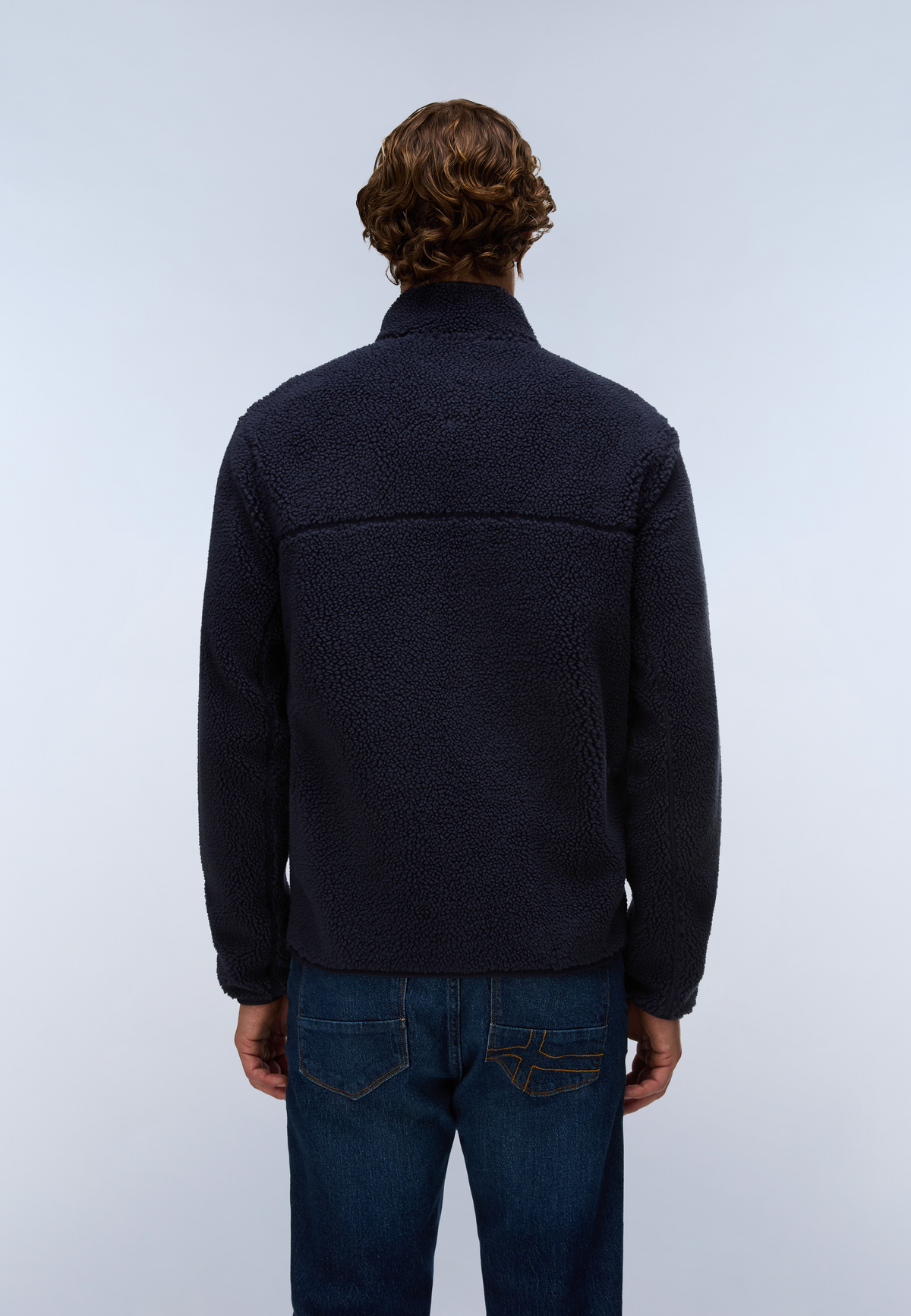 Men’s zip-up fleece jacket Napapijri Tynik
NP0A4IA9T TYNIK FZ 176 Dark Blue back view
