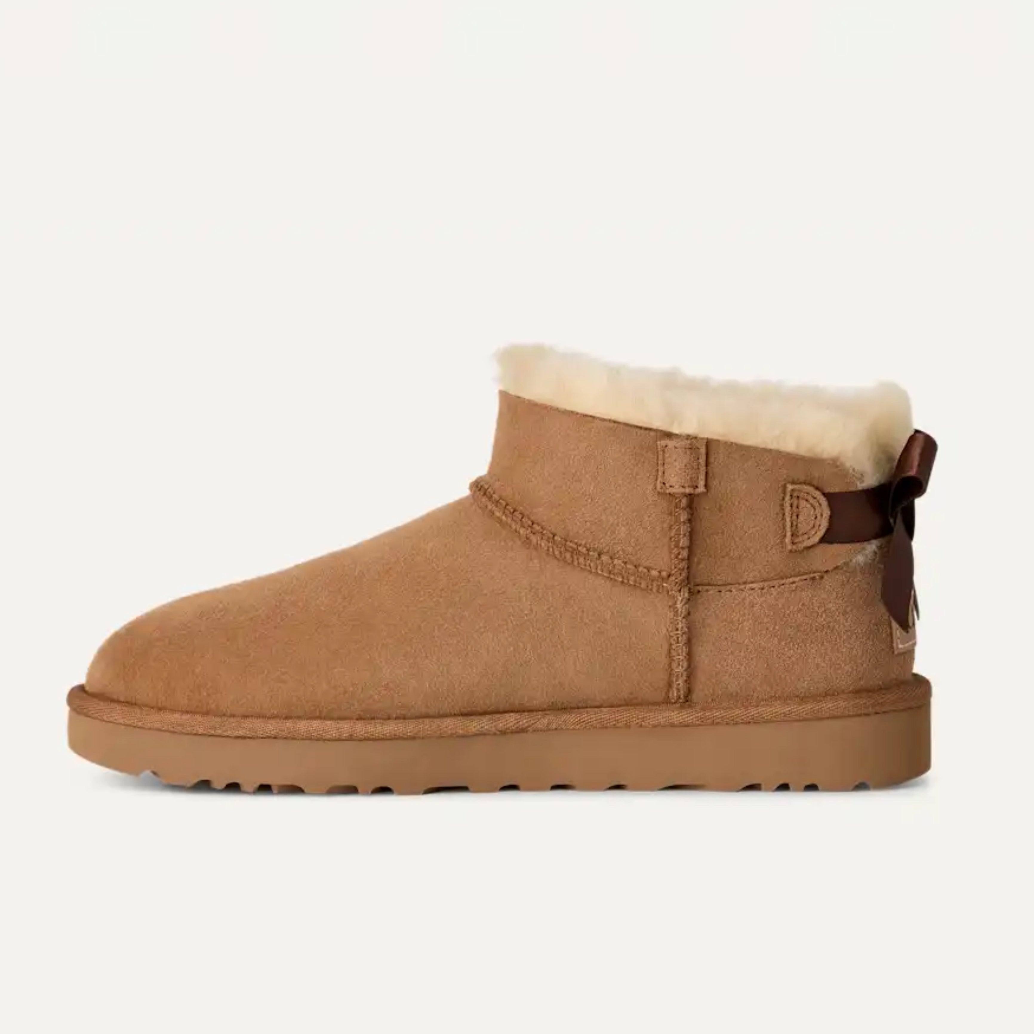 Дамски боти Women’s UGG Ultra Mini Bailey Bow Boot 1185491 Chestnut medial view