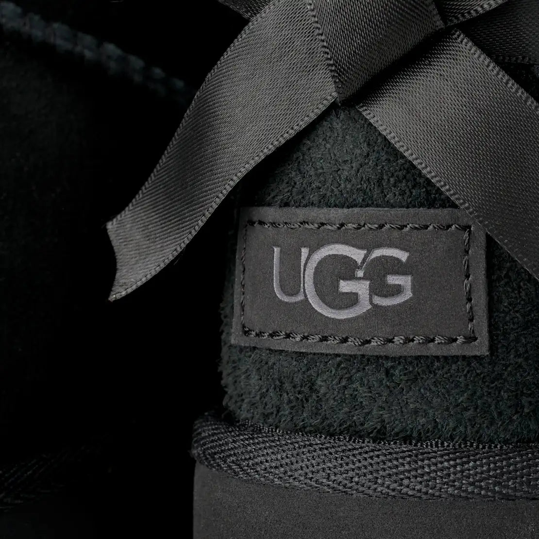 Дамски боти Women’s UGG Ultra Mini Bailey Bow Boots 1185491 Black logo view