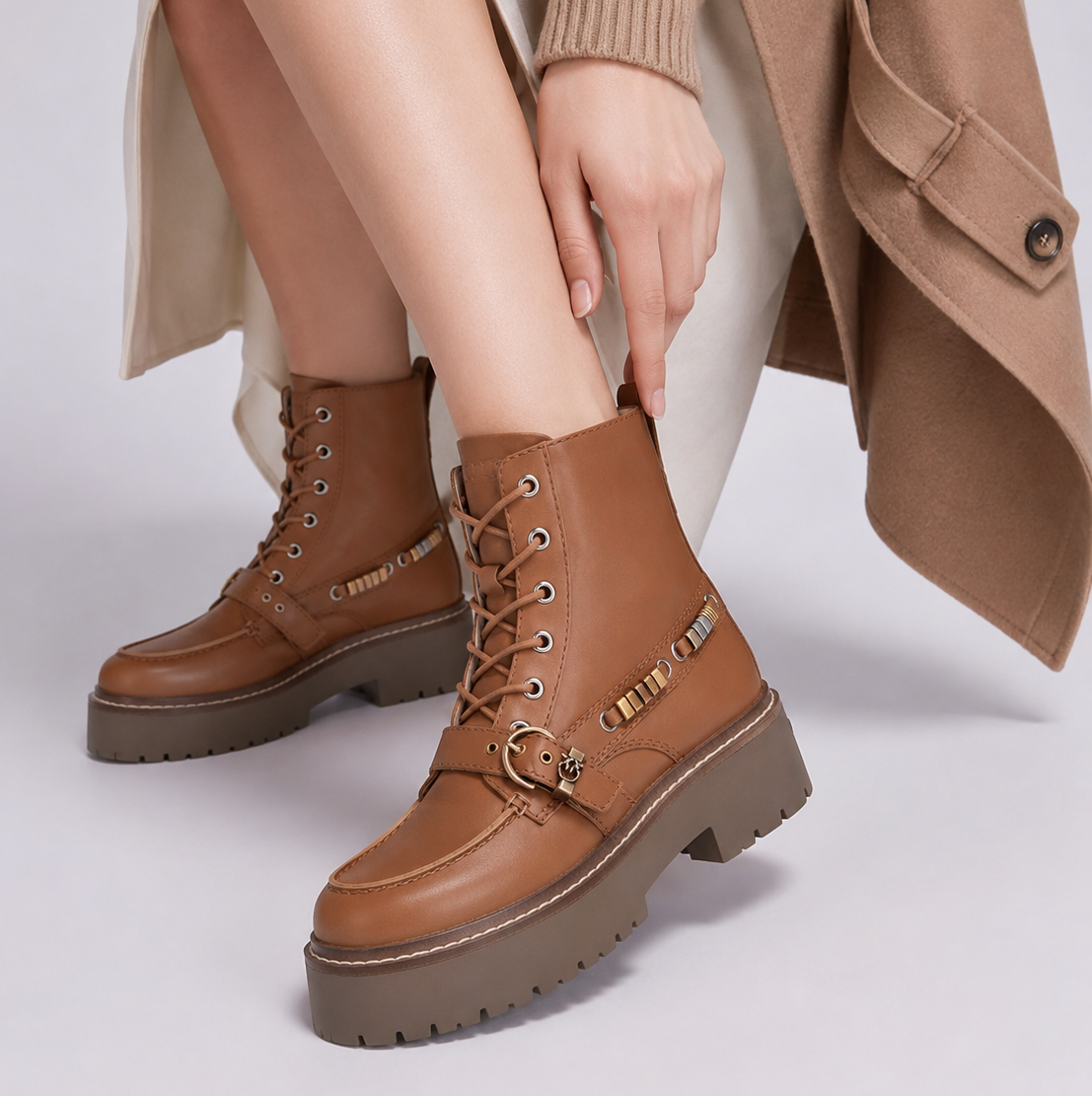 Дамски боти Women’s ankle boots Pinko Margaret 03 SD0565P001G8U Brown