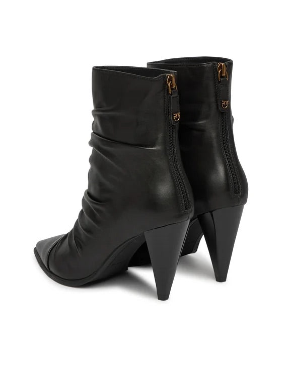 Дамски боти на ток Women’s ankle boots Pinko Vane 02 SD0587 P003 Z99 Black heels view