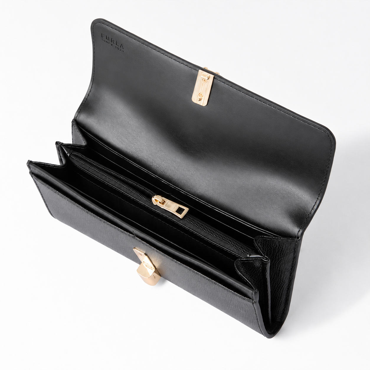 Дамско клъч портмоне Women’s continental wallet Furla Iride WP00591_ARE000_1007_O6000 Black inside view