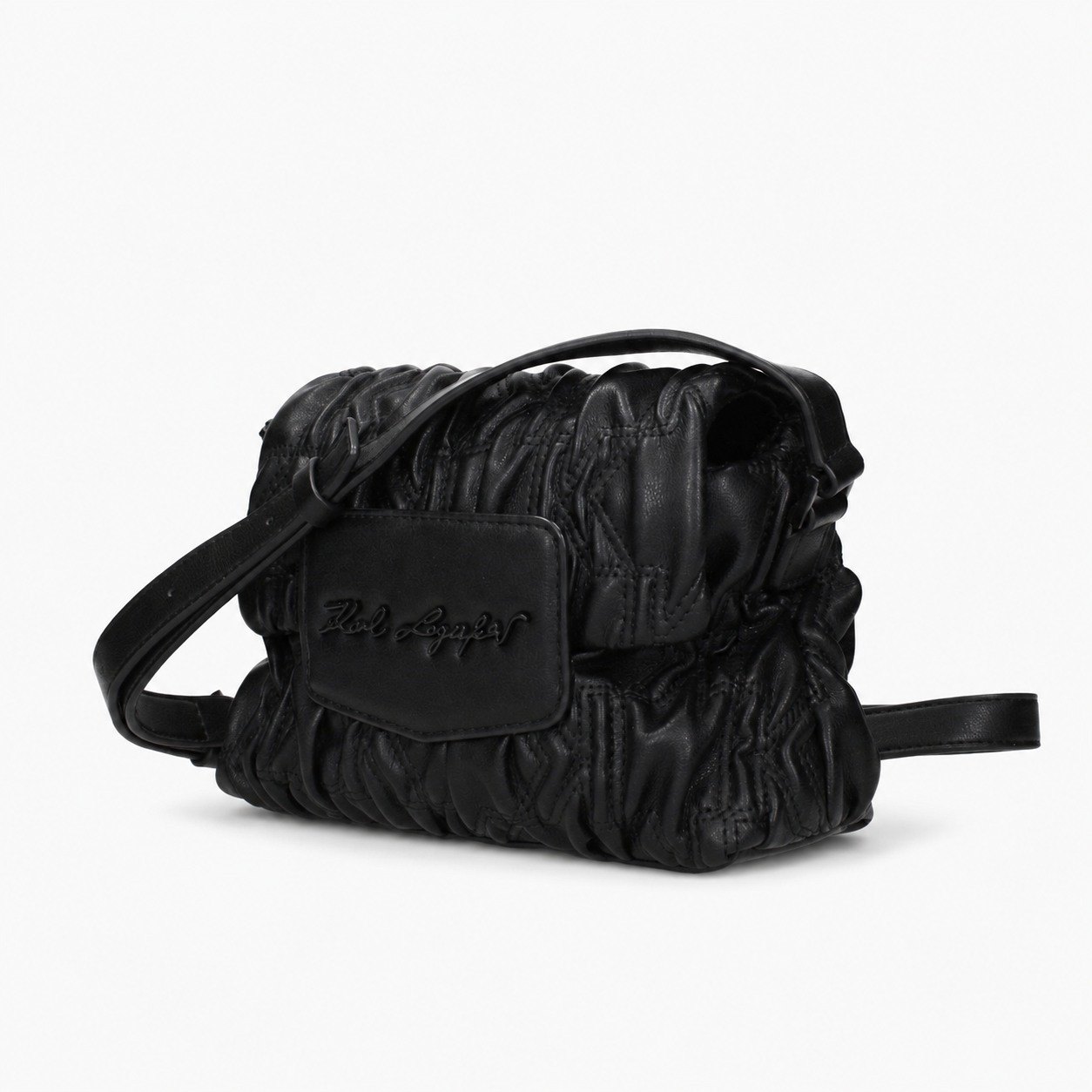 Дамска чанта Women’s crossbody bag Karl Lagerfeld K/Signature BSW30051999 Black angled view