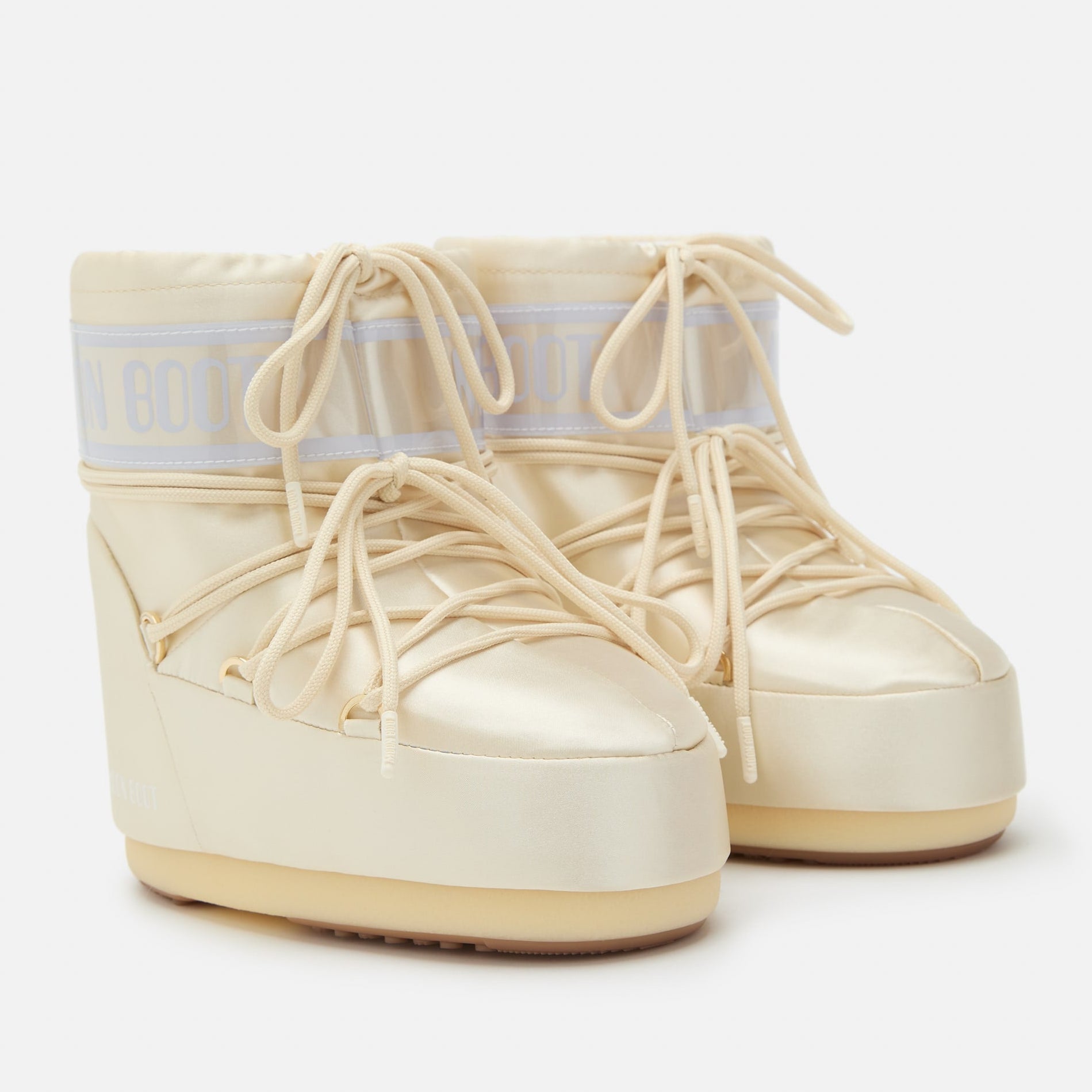 Дамски апрески Women’s low snow boots MOON BOOT Icon Pearly 80D1409660 L020 Ivory