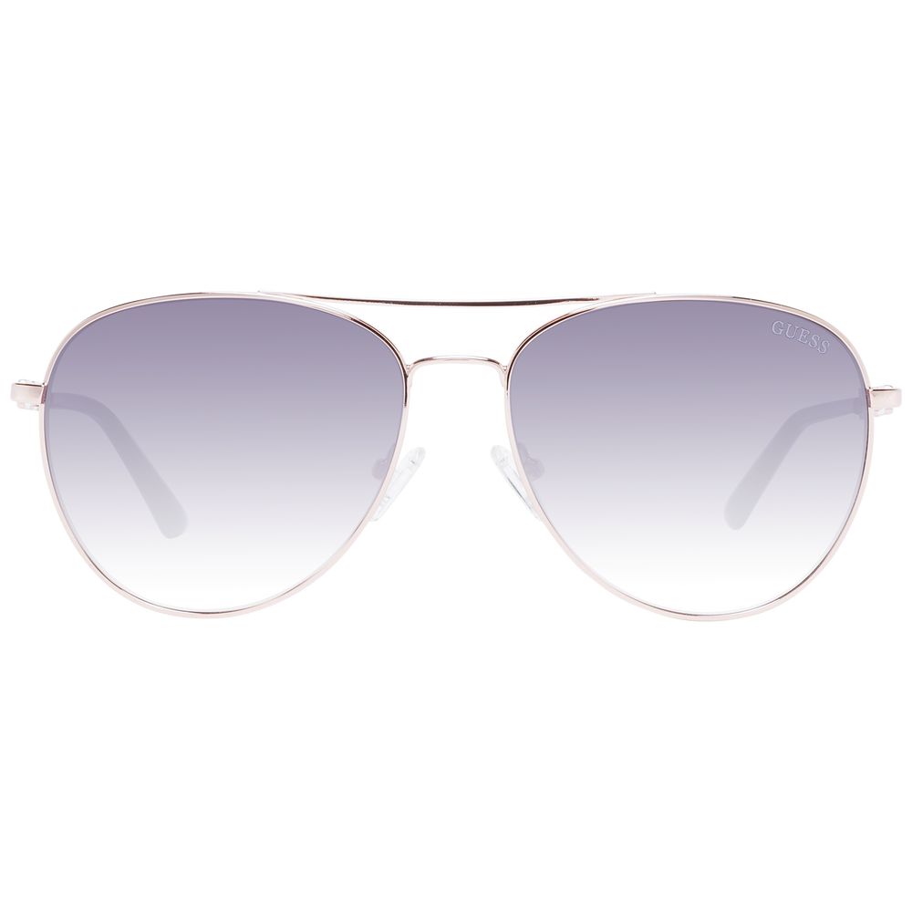 Дамски слънчеви очила Women’s metal sunglasses Guess GF6143 28B Rose Gold front view