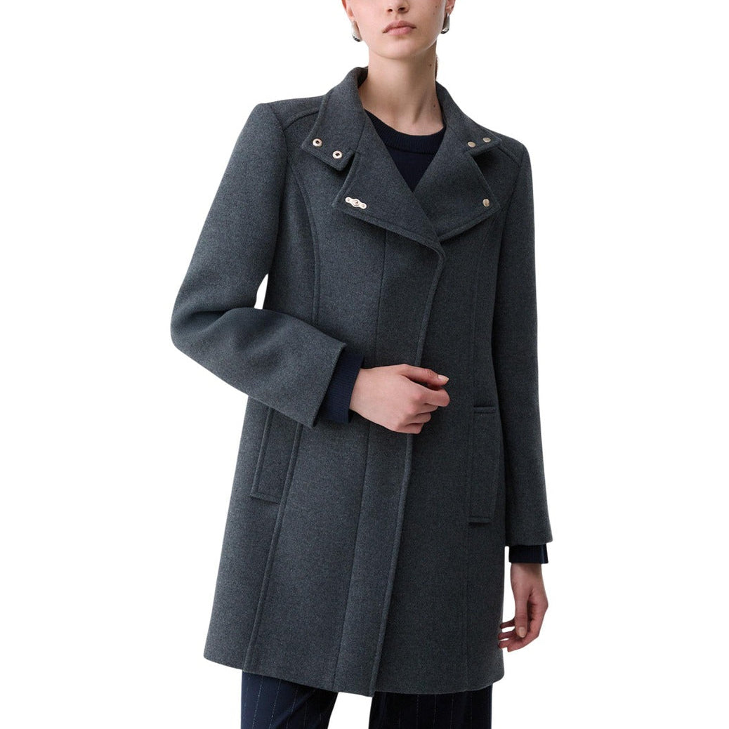Дамско палто Women’s midi coat in wool blend Liu Jo WF6412T720A09F9048 Gray