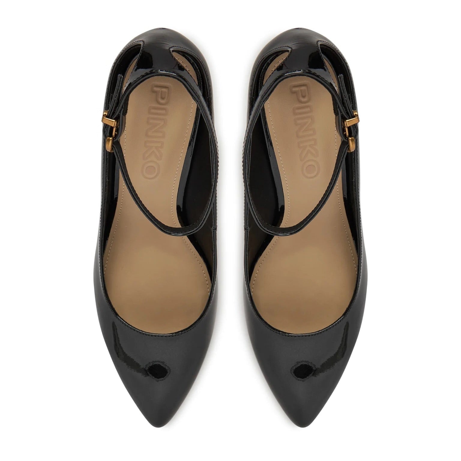 Дамски токчета Women’s platform heels Pinko Gwen SD0643P050Z99 Black top view