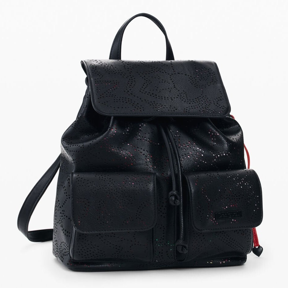 Дамска чанта Women’s rucksack Desigual 26SAKP30 2000 Black angled view