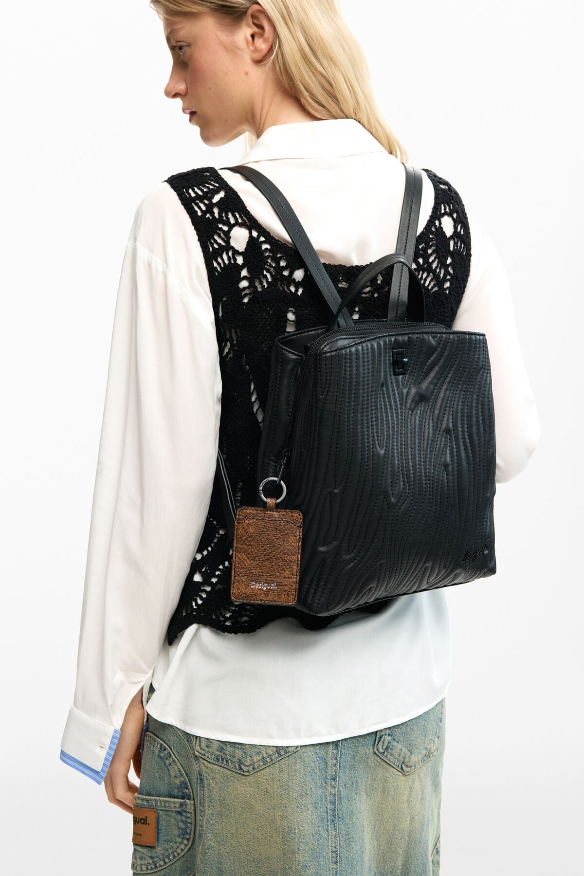 Дамска раница Women’s rucksack Desigual
26SAKP422000U Black lifestyle view