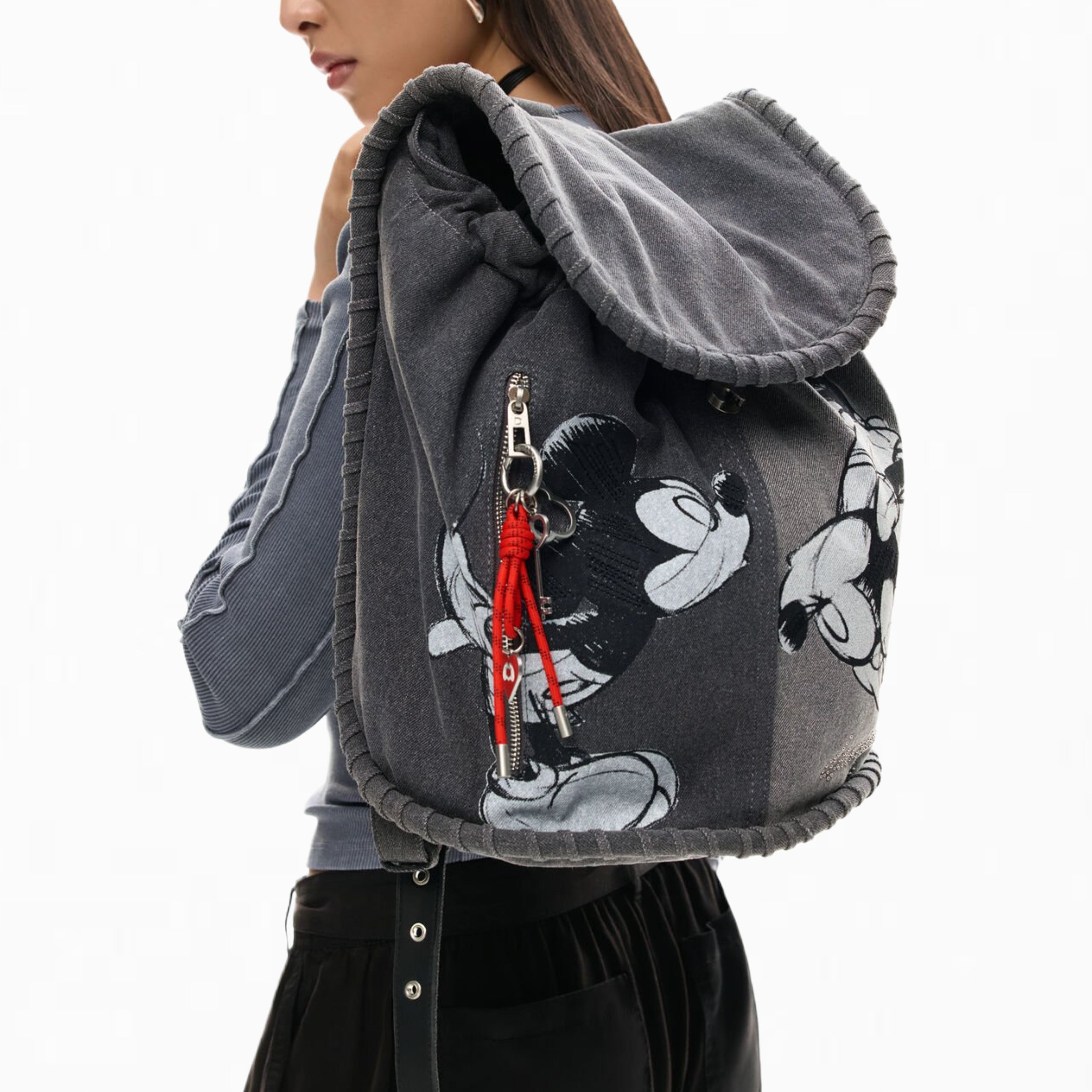 Дамска раница Women’s rucksack Desigual Mickey Mouse™ 26SAKD01 2060 Gray