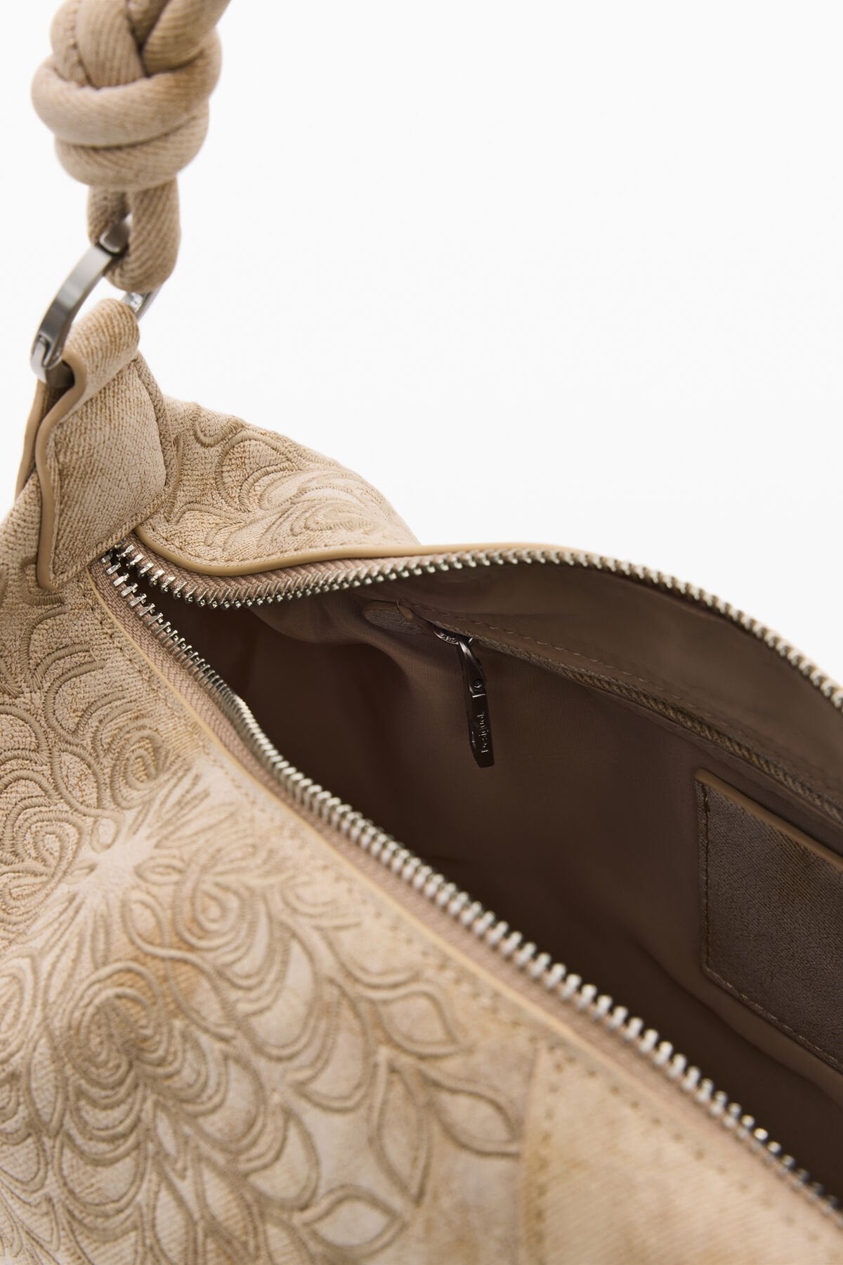 Дамска чанта Women’s shoulder bag Desigual 26SAXPB7 1018 Beige inside view