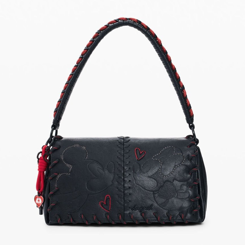 Дамска чанта Women’s shoulder bag Desigual Mickey™️ 26SAXP85 2000 Black front view