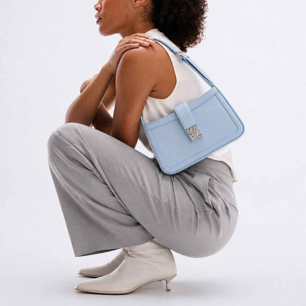 Дамска чанта Women’s shoulder bag Karl Lagerfeld BSW300031KZ Light Blue