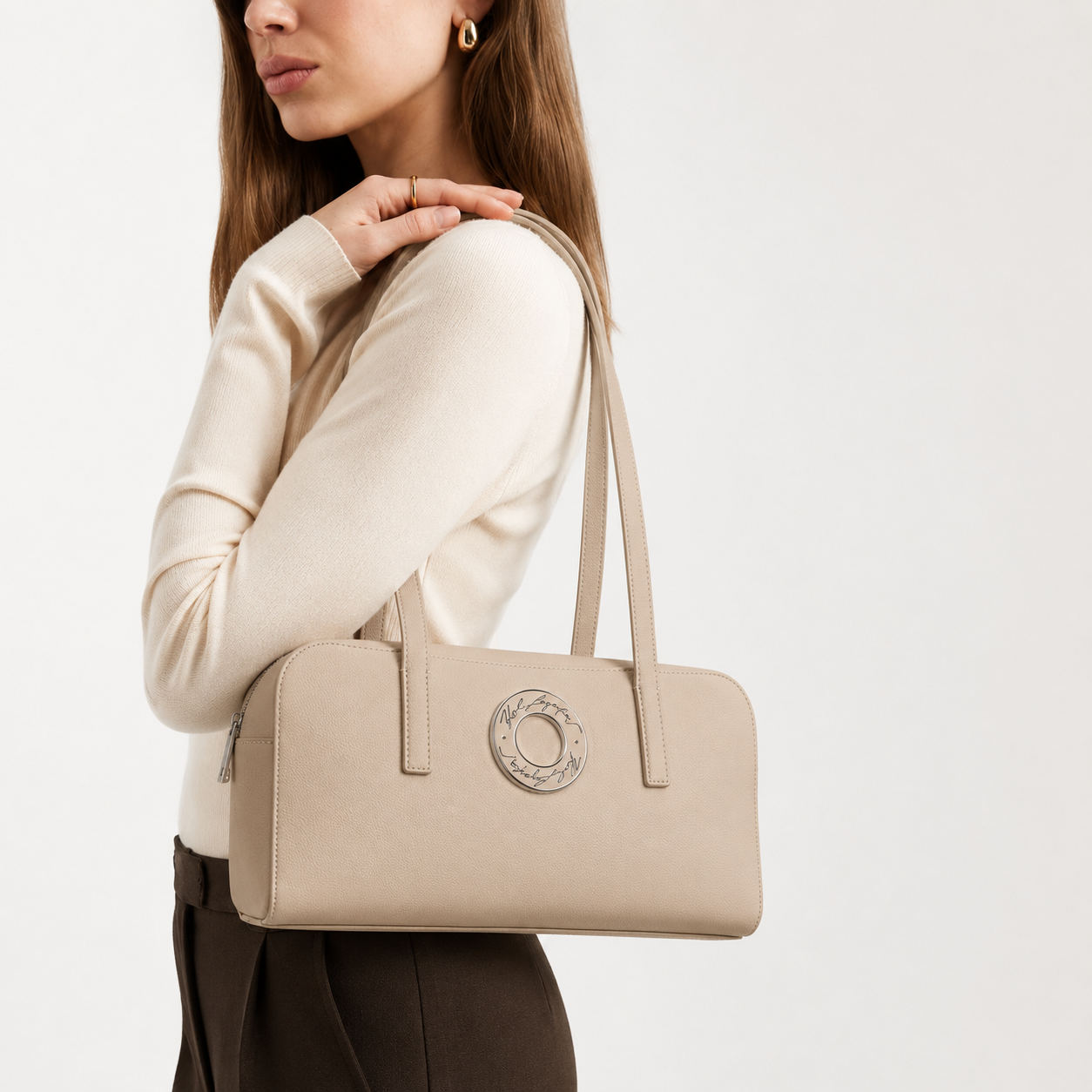Дамска чанта Women’s shoulder bag Karl Lagerfeld K/Circle BSW300161JS Beige
