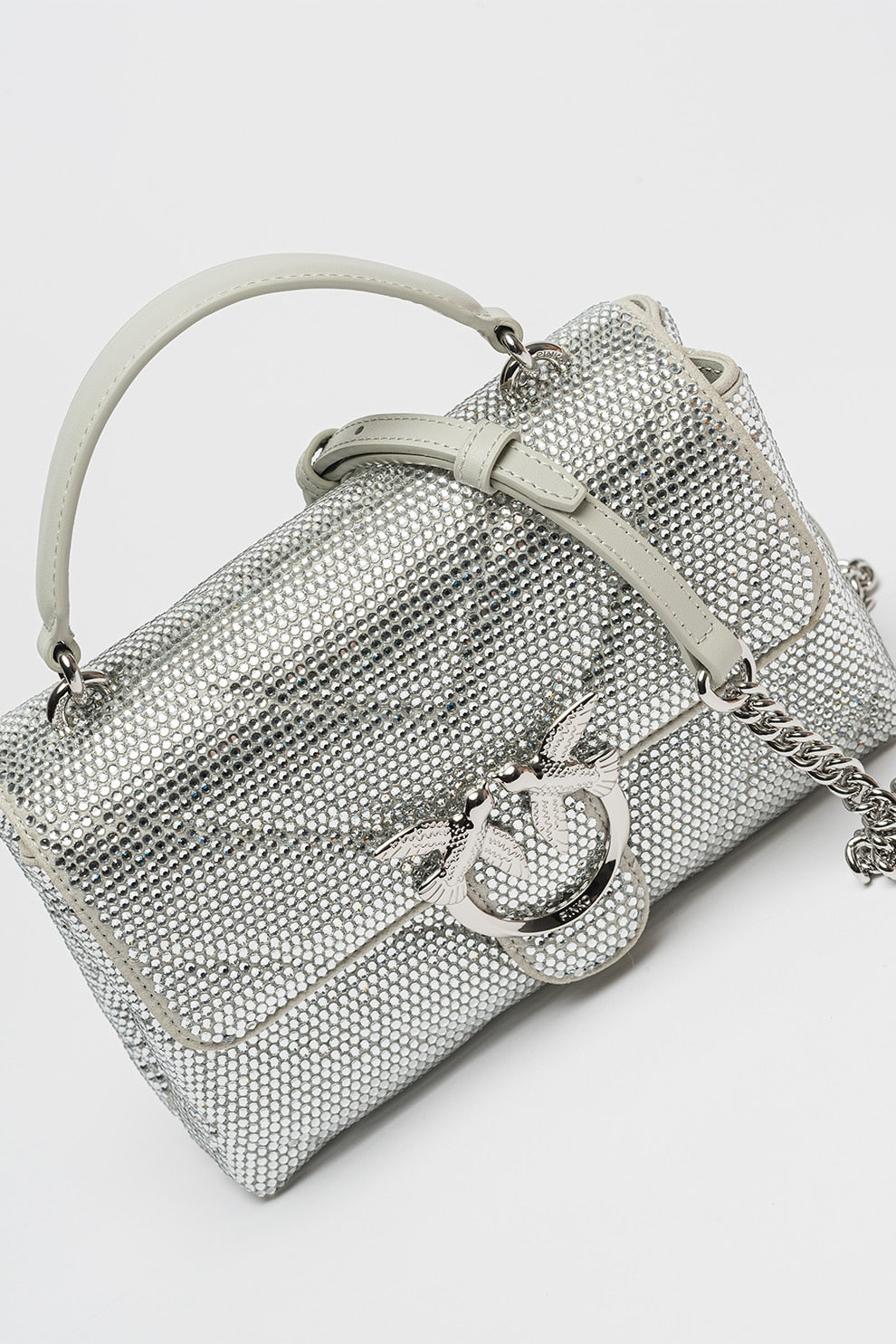 Дамска чанта Women’s shoulder bag Pinko
100044 A217 ZZFN Silver angled view