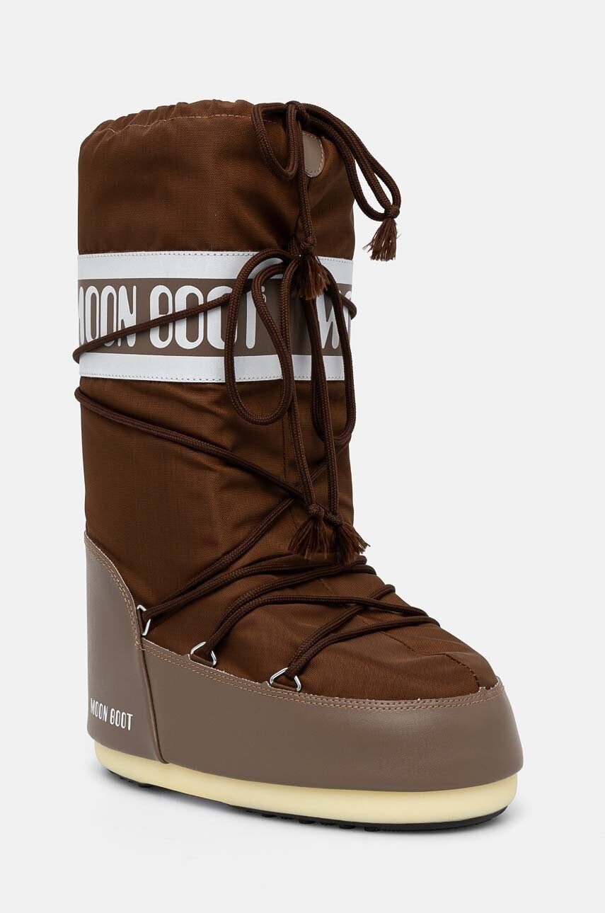 Дамски апрески Women’s snow boots MOON BOOT Icon Nylon 80D1400440 M005 Brown angled view