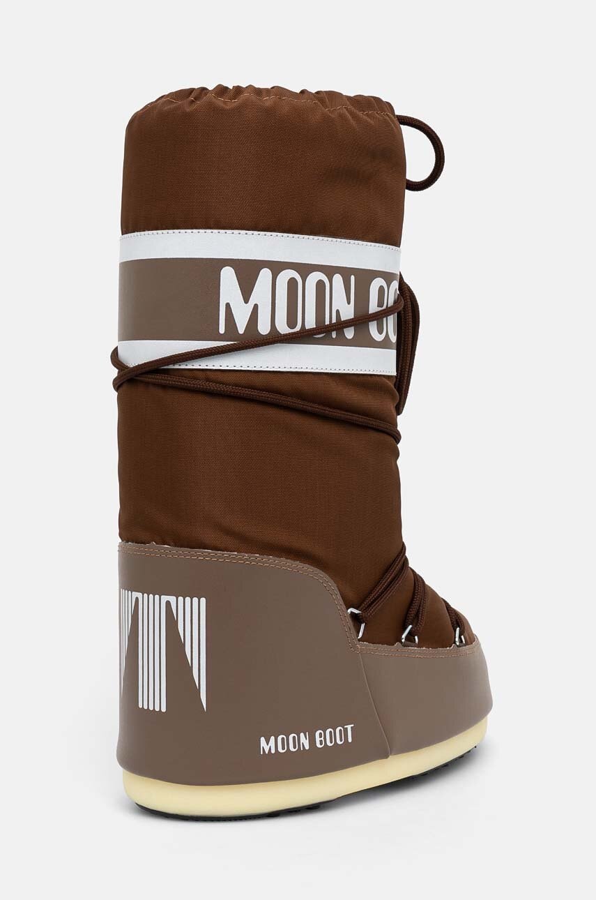 Дамски апрески Women’s snow boots MOON BOOT Icon Nylon 80D1400440 M005 Brown heel view