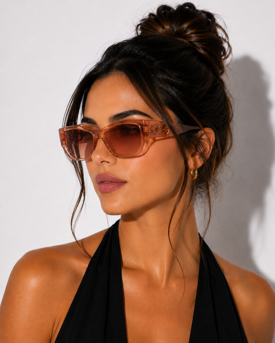 Дамски слънчеви очила Women’s sunglasses FERRAGAMO SF1077S 838 Transparent Orange